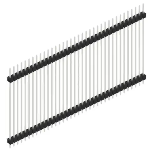 Schnäppchen Stiftleiste, 36-polig, RM 2.54 mm, gerade, schwarz, 10057009