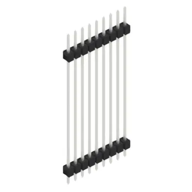 Saisonangebot Stiftleiste, 9-polig, RM 2.54 mm, gerade, schwarz, 10077595