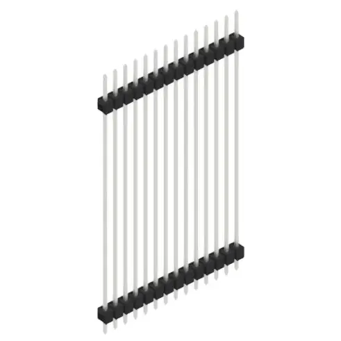 Stiftleiste, 14-polig, RM 2.54 mm, gerade, schwarz, 10057028 Finale Aktion