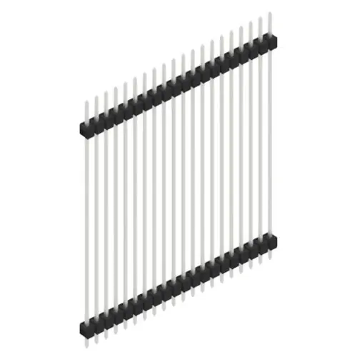 Begrenztes Angebot Stiftleiste, 20-polig, RM 2.54 mm, gerade, schwarz, 10057034