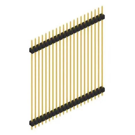 Stiftleiste, 21-polig, RM 2.54 mm, gerade, schwarz, SL552521G Garantierte Lieferung