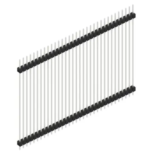 Versand Am Gleichen Tag Stiftleiste, 33-polig, RM 2.54 mm, gerade, schwarz, SL552533Z