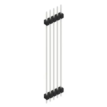 Stiftleiste, 5-polig, RM 2.54 mm, gerade, schwarz, 10139299 Mega-Angebot