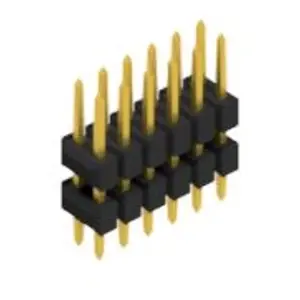 Stiftleiste, 12-polig, RM 2.54 mm, gerade, schwarz, 10057052 Garantierte Lieferung