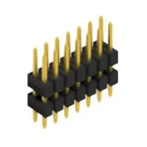 Stiftleiste, 14-polig, RM 2.54 mm, gerade, schwarz, 10057054 Sichere Zahlung