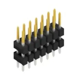 Stiftleiste, 14-polig, RM 2.54 mm, gerade, schwarz, 10080321 Sonderaktion