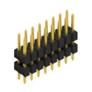 Super-Preis Stiftleiste, 16-polig, RM 2.54 mm, gerade, schwarz, 10057056