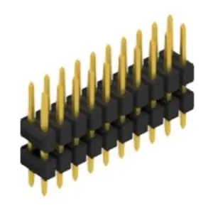 Schneller Versand Stiftleiste, 20-polig, RM 2.54 mm, gerade, schwarz, 10057061