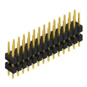 Stiftleiste, 28-polig, RM 2.54 mm, gerade, schwarz, 10057071 Beliebt