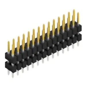 Schneller Versand Stiftleiste, 28-polig, RM 2.54 mm, gerade, schwarz, SL607128S