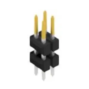 Bestpreis Stiftleiste, 4-polig, RM 2.54 mm, gerade, schwarz, SL60714S