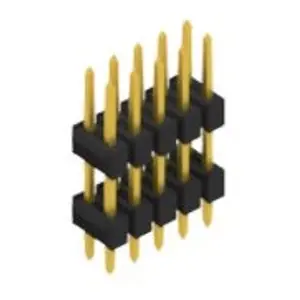 Preisknaller Stiftleiste, 10-polig, RM 2.54 mm, gerade, schwarz, 10057109