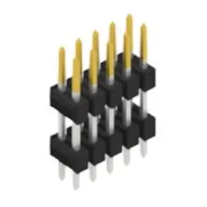 Nur Heute Stiftleiste, 10-polig, RM 2.54 mm, gerade, schwarz, 10057110