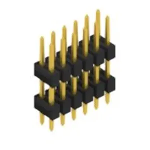 Stiftleiste, 12-polig, RM 2.54 mm, gerade, schwarz, 10057112 Sichere Zahlung