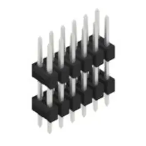 Preis Gesenkt Stiftleiste, 12-polig, RM 2.54 mm, gerade, schwarz, 10057114