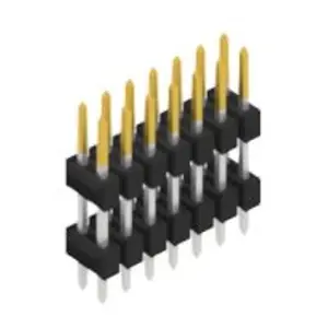 Stiftleiste, 14-polig, RM 2.54 mm, gerade, schwarz, 10132573 Zertifiziert