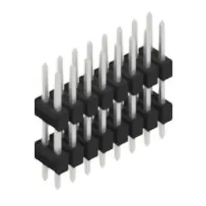 Stiftleiste, 16-polig, RM 2.54 mm, gerade, schwarz, 10057120 Geprüft