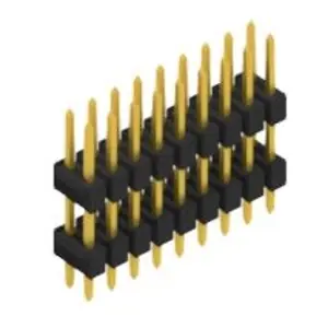 Neuheit Stiftleiste, 18-polig, RM 2.54 mm, gerade, schwarz, 10057121