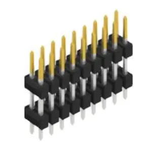 Billig Stiftleiste, 18-polig, RM 2.54 mm, gerade, schwarz, 10057122