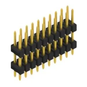 Sofort Bestellen Stiftleiste, 20-polig, RM 2.54 mm, gerade, schwarz, 10057124