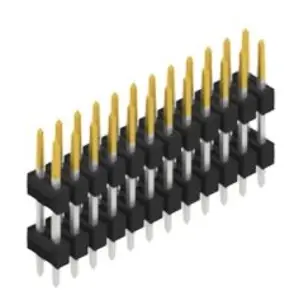 Echt Stiftleiste, 24-polig, RM 2.54 mm, gerade, schwarz, 10126229