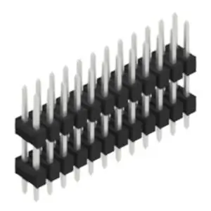 Stiftleiste, 24-polig, RM 2.54 mm, gerade, schwarz, 10057129 Markenware