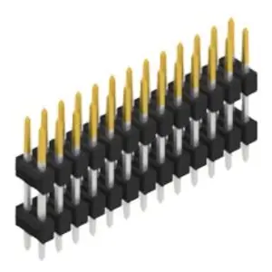 Stiftleiste, 26-polig, RM 2.54 mm, gerade, schwarz, 10057131 Schneller Versand