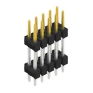 Stiftleiste, 10-polig, RM 2.54 mm, gerade, schwarz, 10057173 Solange Der Vorrat Reicht