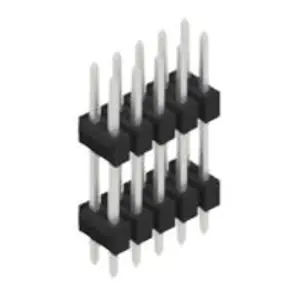 Begrenztes Angebot Stiftleiste, 10-polig, RM 2.54 mm, gerade, schwarz, 10057174