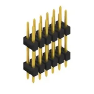 Stiftleiste, 12-polig, RM 2.54 mm, gerade, schwarz, 10057175 Preisreduziert