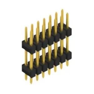 Stiftleiste, 14-polig, RM 2.54 mm, gerade, schwarz, 10057178 Begrenztes Angebot