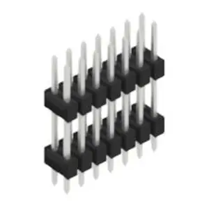 Stiftleiste, 14-polig, RM 2.54 mm, gerade, schwarz, 10057180 Preisknaller