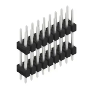 Kostenfreie Lieferung Stiftleiste, 18-polig, RM 2.54 mm, gerade, schwarz, 10057185