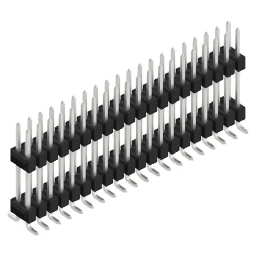 Stiftleiste, 40-polig, RM 2.54 mm, abgewinkelt, schwarz, 10052256 Wochenendangebot