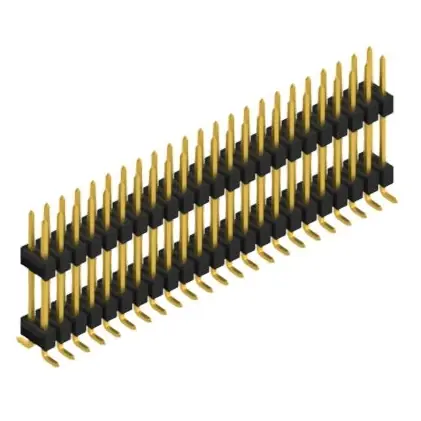 Schnäppchen Stiftleiste, 46-polig, RM 2.54 mm, abgewinkelt, schwarz, SL16SMD15746G