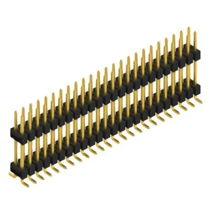 Stiftleiste, 48-polig, RM 2.54 mm, abgewinkelt, schwarz, SL16SMD15748G Top-Angebot