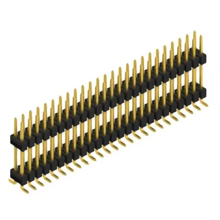 Nur Für Kurze Zeit Stiftleiste, 50-polig, RM 2.54 mm, abgewinkelt, schwarz, SL16SMD15750G