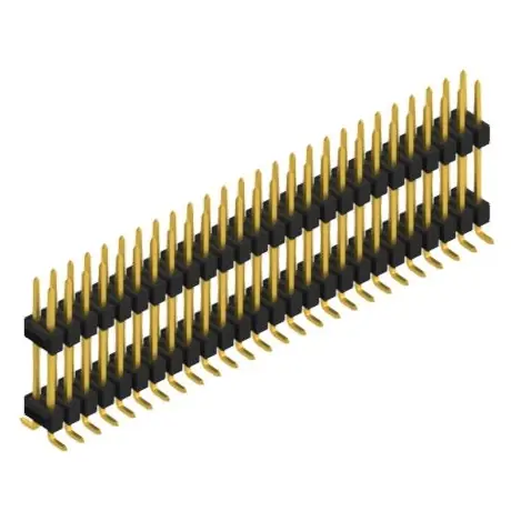 Stiftleiste, 52-polig, RM 2.54 mm, abgewinkelt, schwarz, SL16SMD15752G Rabatt