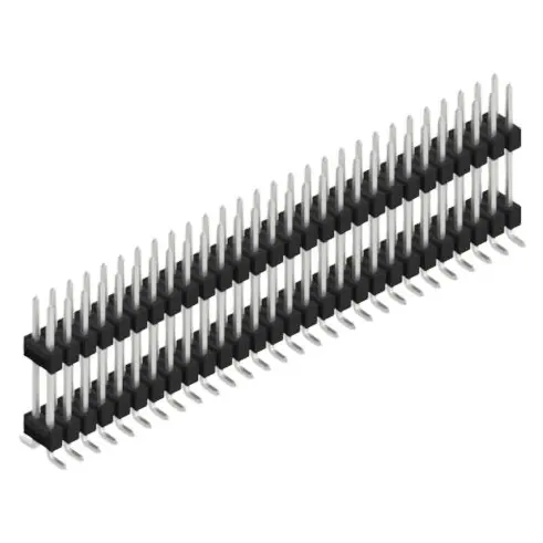 Stiftleiste, 56-polig, RM 2.54 mm, abgewinkelt, schwarz, SL16SMD15756Z Schneller Versand