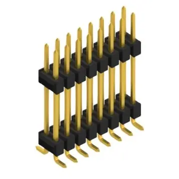 Stiftleiste, 16-polig, RM 2.54 mm, abgewinkelt, schwarz, 10052298 Saisonangebot