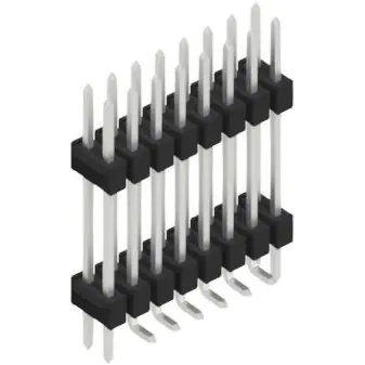 Jetzt Kaufen Stiftleiste, 16-polig, RM 2.54 mm, abgewinkelt, schwarz, 10052304