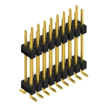 Preis Gesenkt Stiftleiste, 18-polig, RM 2.54 mm, abgewinkelt, schwarz, 10052305