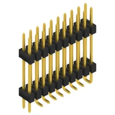 Sonderangebot Stiftleiste, 20-polig, RM 2.54 mm, abgewinkelt, schwarz, 10052312