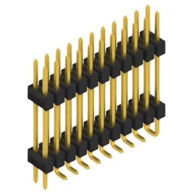 Nur Für Kurze Zeit Stiftleiste, 22-polig, RM 2.54 mm, abgewinkelt, schwarz, SL16SMD18222GP