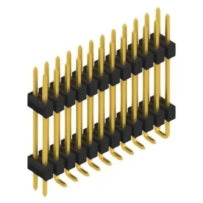 Must-Have Stiftleiste, 24-polig, RM 2.54 mm, abgewinkelt, schwarz, SL16SMD18224GP