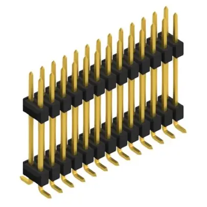 Sichere Zahlung Stiftleiste, 26-polig, RM 2.54 mm, abgewinkelt, schwarz, 10052326