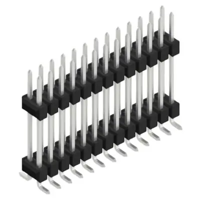 Stiftleiste, 26-polig, RM 2.54 mm, abgewinkelt, schwarz, 10052329 Nur Heute