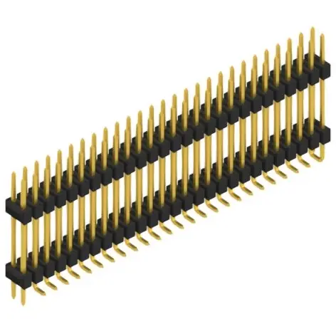 Sichere Zahlung Stiftleiste, 54-polig, RM 2.54 mm, abgewinkelt, schwarz, SL16SMD18254GP