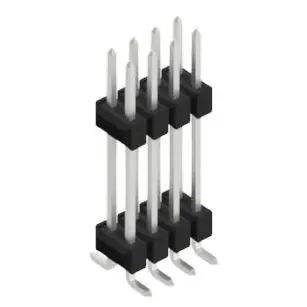 Preis Gesenkt Stiftleiste, 8-polig, RM 2.54 mm, abgewinkelt, schwarz, 10052276