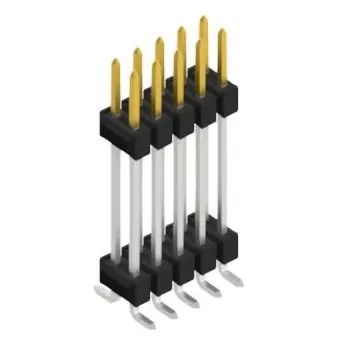 Nur Heute Stiftleiste, 10-polig, RM 2.54 mm, abgewinkelt, schwarz, 10052371